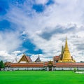 Thai temple is a place for religious activity Royalty Free Stock Photo