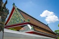 Thai temple roof Royalty Free Stock Photo