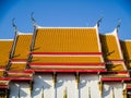 thai temple roof Royalty Free Stock Photo