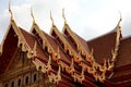 Thai temple roofs Royalty Free Stock Photo