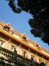 Thai temple under blue sky