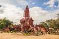 The Thai Temple Wat Phrai Phatthana District Phu Sing of the province of Sisaket in the border area between Thailand and Cambodia Royalty Free Stock Photo