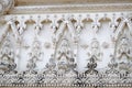 Thai temples and beautiful white pagoda are beautiful stucco designs Royalty Free Stock Photo