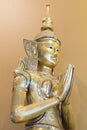 Thai Teppanom Angel Statue Closeup Royalty Free Stock Photo