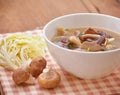 Thai three mushroom soup