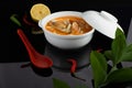 Thai Tom Yam soup. For menus.