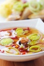 Thai Tom Yum soup with seafood Royalty Free Stock Photo