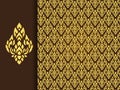 Thai traditional background ( Lai Thai pattern )