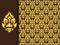 Thai traditional background ( Lai Thai pattern )