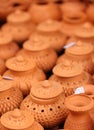Thai traditional clay pottery Royalty Free Stock Photo