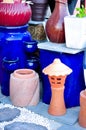 Thai traditional clay pottery and more Royalty Free Stock Photo