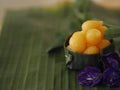 Thai traditional desserts - Tong Yord