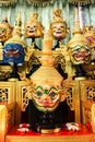 Thai traditional mask use in royal performance, Khon Royalty Free Stock Photo