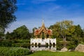 Thai Royal Pavilion in Lotus Pond. Royalty Free Stock Photo