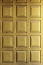 Thai traditional style door golden close-up, pattern Royalty Free Stock Photo