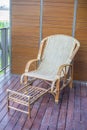 Thai traditional weaved chair
