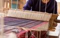Thai traditional Weaving work Royalty Free Stock Photo