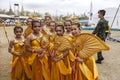 Thai tradititional dancers Royalty Free Stock Photo