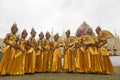 Thai tradititional dancers Royalty Free Stock Photo