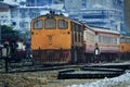 Thai trains in bangkok railway station