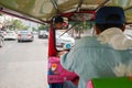 Thai tuk tuk taxi, Bangkok. Royalty Free Stock Photo