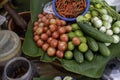 Thai vegetables & herbs, Ingredients of thai spicy food, Fresh Organic, vegetable , Ingredients Papaya Salad Thai Food Style on