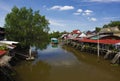 Thai village at Amphawa district in countryside of Thailand