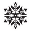 Thai Vintage Art Snowflake Vector For Christmas And New Year