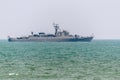 Thai Warships Moored in Sea Royalty Free Stock Photo