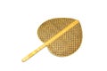 Thai weaved bamboo fan isolated Royalty Free Stock Photo