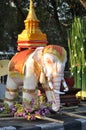 Thai white elephant Royalty Free Stock Photo