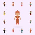 Thai, woman cartoon icon. Universal set of people around the world for website design and development, app development