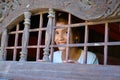 Thai woman at clerestory