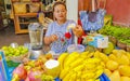 Thai Woman sells fruits in Fishermans Village Koh Samui Thailand