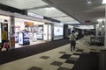 Thai woman walking to gate inside at Narita International Airport