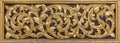 Thai wood carved pattern Royalty Free Stock Photo