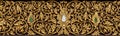 Thai wood carved pattern Royalty Free Stock Photo