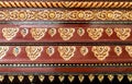 Thai wood carved pattern Royalty Free Stock Photo