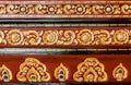 Thai wood carved pattern