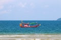 Thai wooden fishing boat