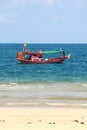 Thai wooden fishing boat