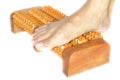 Thai wooden foot massager Royalty Free Stock Photo