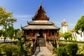 Thai wooden temple architecture Wat Thung Si Muang ,Ubon ratchatani