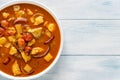 Thai yellow curry with chicken Royalty Free Stock Photo