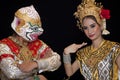 Thai young lady in an ancient Thailand dance