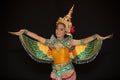 Thai young lady in an ancient Thailand dance wea Royalty Free Stock Photo