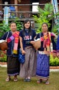 Thai young women people portrait with eldery woman phu tai i