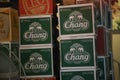 Boxes of Chang Beer in Bangkok, Thailand