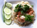 This is thaifoods fried rice delicious Royalty Free Stock Photo