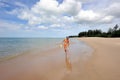 Thailand. Andaman sea. Ko Kho Khao island. Girl Royalty Free Stock Photo